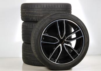 Pack jantes alu et pneus Alu PIR/PZero AMG à 5 doubles branc 
