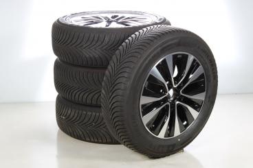 Pack jantes alu et pneus MICHELIN/Alpin5 à 5 doubles branche 