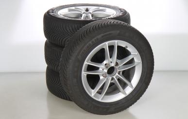 Pack jantes alu et pneus MICHELIN/Alpin5 à 5 doubles branche 