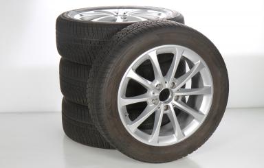 Pack de roues complètes d'hiver alliage 17 pouces avec pneus Hankook pour CLA 118, CLA ShootingBrake X118 et d'autres, Mercedes-Benz d'origine