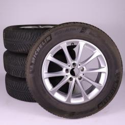 Pack jantes alu et pneus MICHELIN/PilotAlpin5 à 10 branches 