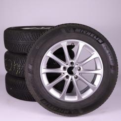 Pack jantes alu et pneus MICHELIN/PilotAlpin5 à 10 branches 