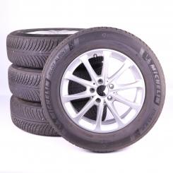 Pack jantes alu et pneus MICHELIN/PilotAlpin5 à 10 branches 