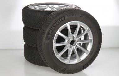 Pack jantes alu et pneus MICHELIN/PilotAlpin5 à 10 branches 