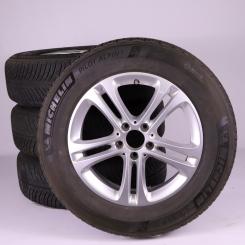 Pack jantes alu et pneus MICHELIN/PilotAlpin5 à 5 doubles br 