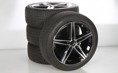 Pack de roues complètes d'hiver alliage 18 pouces avec pneus Hankook pour Classe B 247, CLA ShootingBrake X118 et d'autres, Mercedes-Benz d'origine