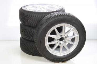 Pack jantes alu et pneus MICHELIN/Alpin5 à 5 doubles branche 
