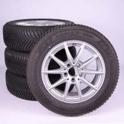 Pack jantes alu et pneus MICHELIN/Alpin5 à 5 doubles branche 