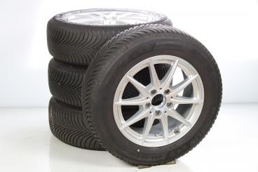 Pack jantes alu et pneus MICHELIN/Alpin5 à 5 doubles branche 