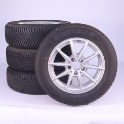 Pack jantes alu et pneus MICHELIN/Alpin5 à 5 doubles branche 