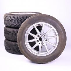 Pack jantes alu et pneus MICHELIN/Alpin5 à 5 doubles branche 