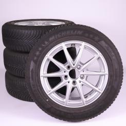 Pack jantes alu et pneus MICHELIN/Alpin5 à 5 doubles branche 