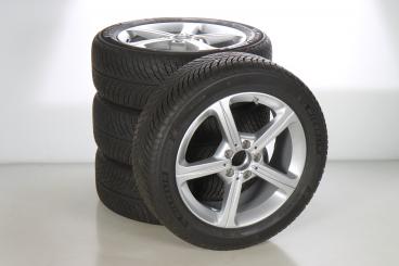 Pack jantes alu et pneus MICHELIN/PilotAlpin5 à 5 branches 