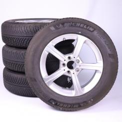 Pack jantes alu et pneus MICHELIN/PilotAlpin5 à 5 branches 