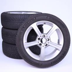 Pack jantes alu et pneus MICHELIN/PilotAlpin5 à 5 branches 