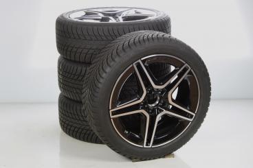 Pack de roues complètes d'hiver alliage 18 pouces avec pneus Bridgestone pour Classe B 247, CLA 118 et d'autres, Mercedes-AMG d'origine