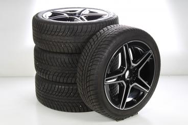 Pack de roues complètes d'hiver alliage 18 pouces avec pneus Bridgestone pour Classe B 247, CLA 118 et d'autres, Mercedes-AMG d'origine