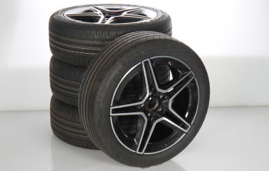 Pack de roues complètes d'été alliage 18 pouces avec pneus Continental pour Classe A 177, CLA ShootingBrake X118 et d'autres, Mercedes-AMG d'origine