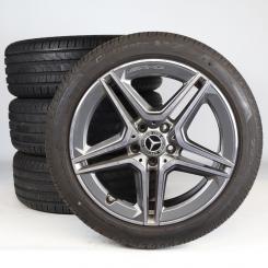 Pack de roues complètes d'été alliage 18 pouces avec pneus Pirelli pour Classe B 247, CLA 118 et d'autres, Mercedes-AMG d'origine