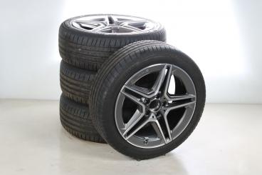 Pack de roues complètes d'été alliage 18 pouces avec pneus Bridgestone pour CLA 118, Classe A 177 et d'autres, Mercedes-AMG d'origine