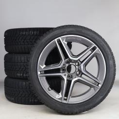 Pack de roues complètes  d'hiver en alliage 18 pouces avec pneus Pirelli pour CLA 118, Classe A 177 et d'autres, Mercedes-AMG d'origine 
