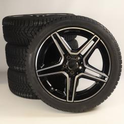 Pack de roues complètes d'hiver alliage 18 pouces avec pneus Pirelli pour CLA 118, Classe A 177 et d'autres, Mercedes-AMG d'origine