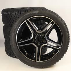 Pack de roues complètes d'hiver alliage 18 pouces avec pneus Pirelli pour CLA 118, Classe A 177 et d'autres, Mercedes-AMG d'origine