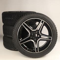 Pack de roues complètes d'hiver alliage 18 pouces avec pneus Pirelli pour CLA 118, Classe A 177 et d'autres, Mercedes-AMG d'origine