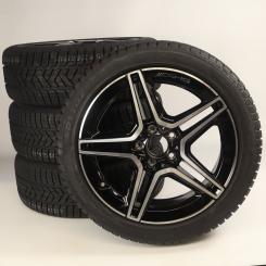 Pack de roues complètes d'hiver alliage 18 pouces avec pneus Pirelli pour CLA 118, Classe A 177 et d'autres, Mercedes-AMG d'origine