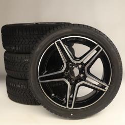 Pack de roues complètes d'hiver alliage 18 pouces avec pneus Pirelli pour CLA 118, Classe A 177 et d'autres, Mercedes-AMG d'origine