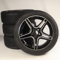 Pack de roues complètes d'hiver alliage 18 pouces avec pneus Pirelli pour CLA 118, Classe A 177 et d'autres, Mercedes-AMG d'origine