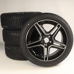 Pack de roues complètes d'hiver alliage 18 pouces avec pneus Pirelli pour CLA 118, Classe A 177 et d'autres, Mercedes-AMG d'origine