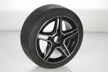 Roue complète alu MICHELIN/PilotAlpin5 AMG à 5 doubles branc 