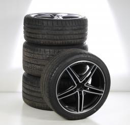 Pack de roues complètes d'été alliage 19 pouces avec pneus Michelin pour AMG-GT 190, Mercedes-AMG d'origine