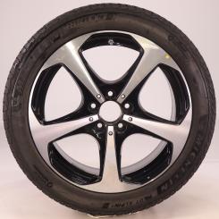Roue complète Alu Michelin/Pilot Alpin 5 jante à 5 branches 
