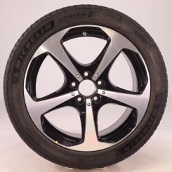 Roue complète Alu Michelin/Pilot Alpin 5 jante à 5 branches 