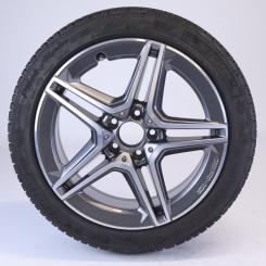 Roue complète alu MICHELIN/PilotAlpinPA4 AMG à 5 doubles bra 