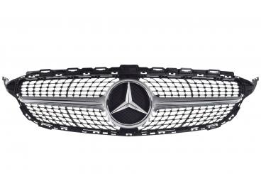 Calandre argent iridium mat avec étoile Mercedes 