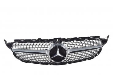 Calandre argent iridium mat SRV/avec étoile Mercedes 
