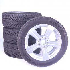 Pack jantes alu et pneus MICHELIN/PilotAlpin5 à 5 branches 