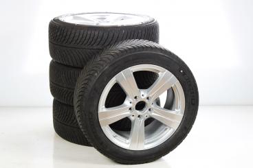 Pack jantes alu et pneus MICHELIN/PilotAlpin5 à 5 branches 