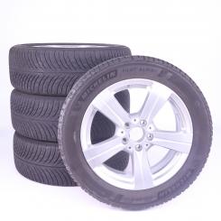 Pack jantes alu et pneus MICHELIN/PilotAlpin5 à 5 branches 