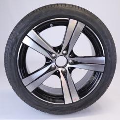 Roue complète alu PIR/PZEROIA Jante à 5 branches, Aero 