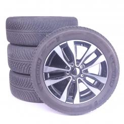 Pack jantes alu et pneus MICHELIN/PilotAlpin5 à 5 doubles br 