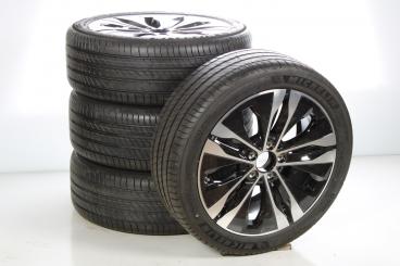 Pack jantes alu et pneus MICHELIN/Primacy4 à 5 doubles branc 