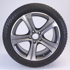Roue complète alu PIR/SottozeroWinter3 Jante à 5 branches 