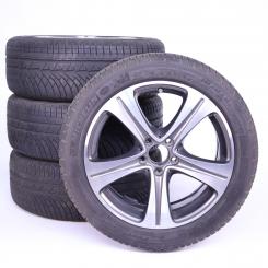 Pack jantes alu et pneus MICHELIN/PilotAlpinPA4 à 5 branches 