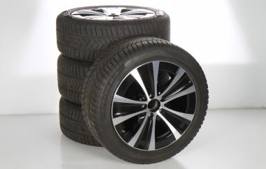 Pack de roues complètes d'hiver alliage 18 pouces avec pneus Pirelli pour Classe E 213, Mercedes-Benz d'origine