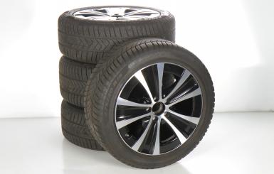 Pack de roues complètes d'hiver alliage 18 pouces avec pneus Pirelli pour Classe E 213, Mercedes-Benz d'origine