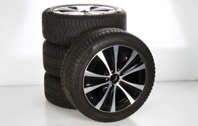 Pack de roues complètes d'hiver alliage 18 pouces avec pneus Pirelli pour Classe E 213, Mercedes-Benz d'origine